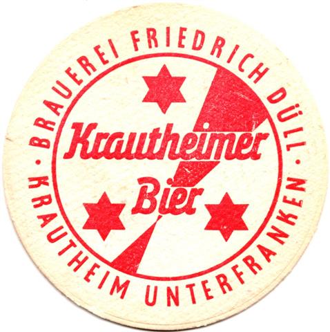 volkach kt-by kraut bier 4a (rund215-u krautheim unterfranken-rot)